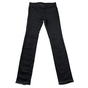 Uniglo UJ Jeans Womens 26x33 Black Skinny Fit Straight Middle Rise